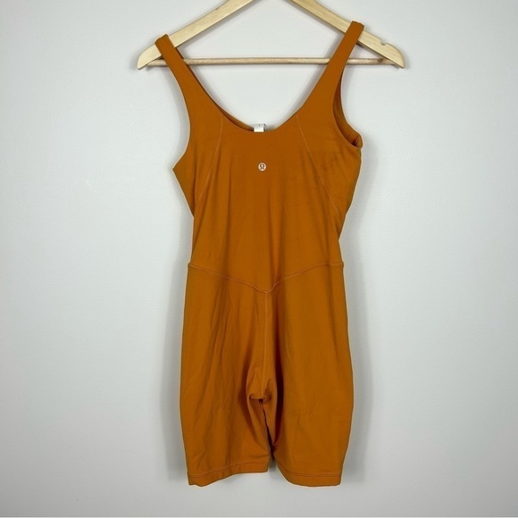 Lululemon Align Onesie 8" Autumn Orange 6 - Picture 9 of 10
